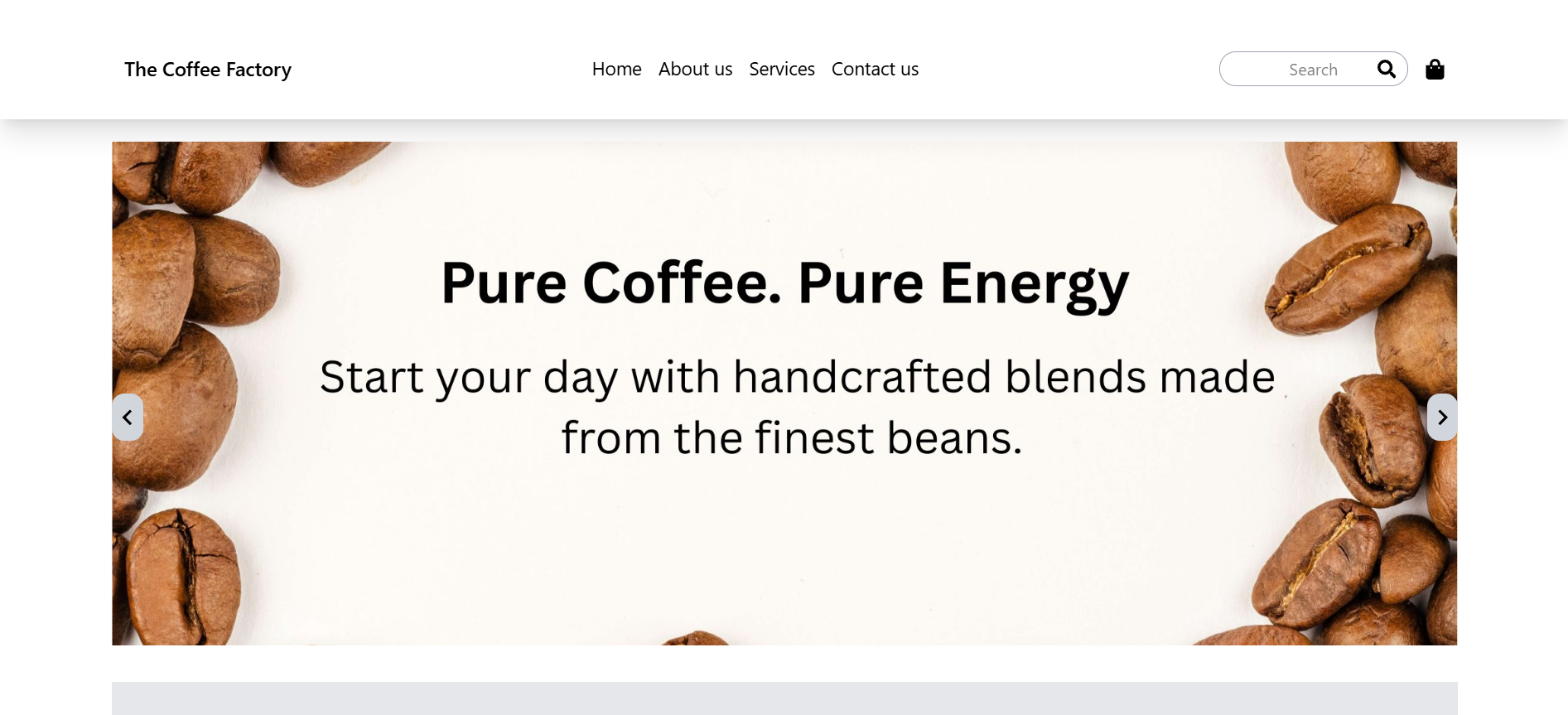 Coffee Factory Website
